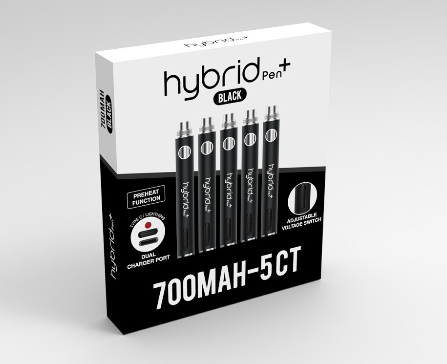 HYBRID PLUS 700MAH 5PK - BLACK