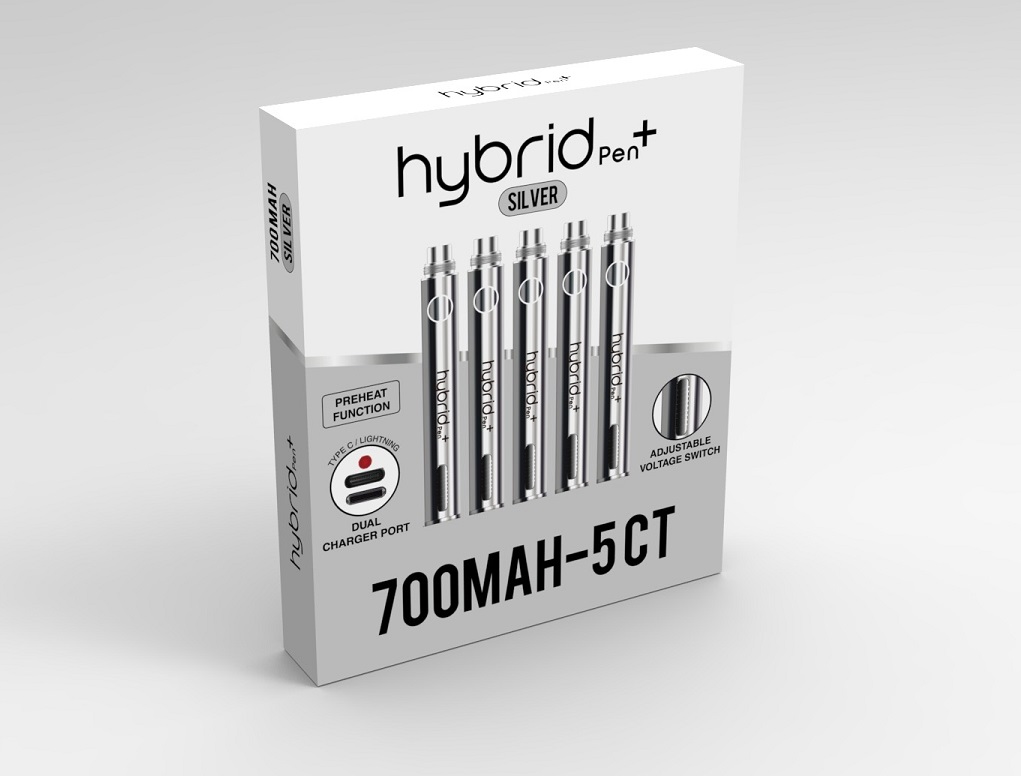 HYBRID PLUS 700MAH 5PK - SILVER