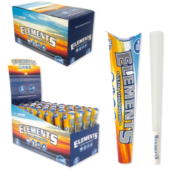 ELEMENTS CONE KING SIZE (3PK)