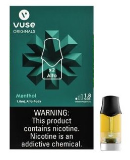 VUSE ALTO PODS 2PK 1.8% MENTHOL**NO RETURNS-5/28/2024**
