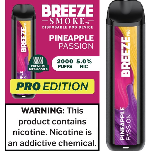 BREEZE PRO 2000 - PINEAPPLE PASSION (MSRP:$17.99)**1 - 2 BOX LIMIT PER SKU (LIMIT BASED ON AVAILABILITY)**