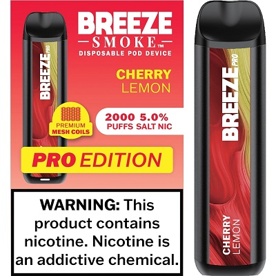 BREEZE PRO 2000 - CHERRY LEMON (MSRP:$17.99)**1 - 2 BOX LIMIT PER SKU (LIMIT BASED ON AVAILABILITY)**