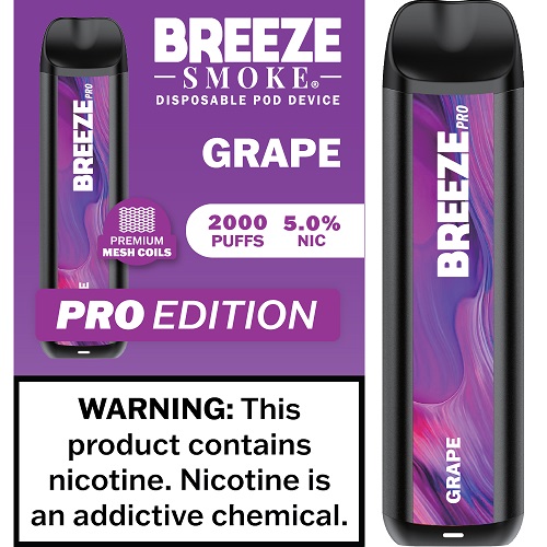 BREEZE PRO 2000 - GRAPE   (MSRP:$17.99)**1 - 2 BOX LIMIT PER SKU (LIMIT BASED ON AVAILABILITY)**