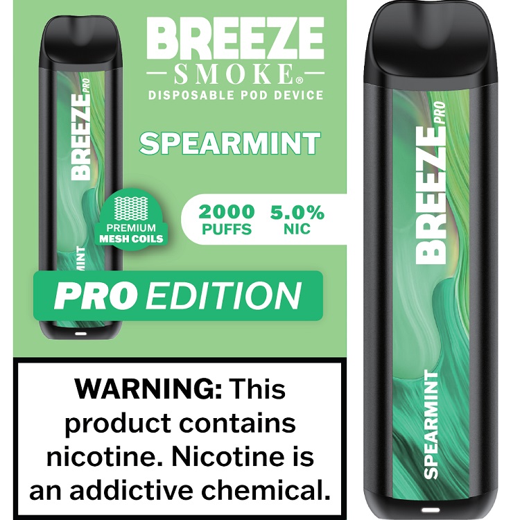 BREEZE PRO 2000 - SPEARMINT    (MSRP:$17.99)**1 - 2 BOX LIMIT PER SKU (LIMIT BASED ON AVAILABILITY)**