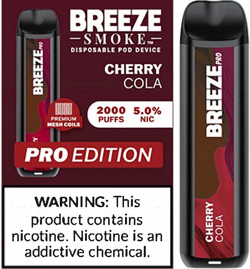 BREEZE PRO 2000 CHERRY COLA   (MSRP:$17.99)**1 - 2 BOX LIMIT PER SKU (LIMIT BASED ON AVAILABILITY)**