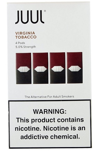 JUUL PODS 5% VIRGINIA TOBACCO 4PK**NOT FOR ONLINE SALES**
