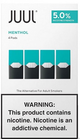 JUUL PODS 5% MENTHOL 4PK**NOT FOR ONLINE SALES**