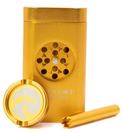 TSUN. DUGOUT W/GRINDER GOLD*FOR TOBACCO USE ONLY* **NO RETURNS**