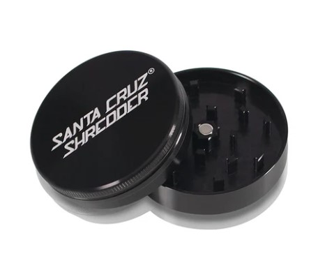 SANTA CRUZ ALUMINUM GRINDER 2PC MEDIUM - BLACK
