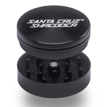 SANTA CRUZ ALUMINUM GRINDER 2PC LARGE - BLACK