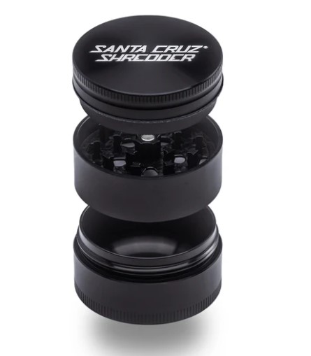 SANTA CRUZ ALUMINUM GRINDER 3PC LARGE - BLACK