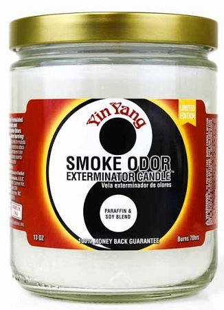 CANDLE JAR SMOKE ODOR YIN YANG*EVERYDAY SCENT*