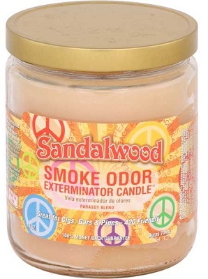 CANDLE JAR SMOKE ODOR SANDALWOOD*EVERYDAY SCENT*