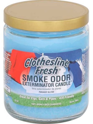 CANDLE JAR SMOKE ODOR CLOTHESLINE*EVERYDAY SCENT*