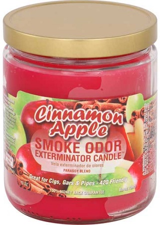 CANDLE JAR SMOKE ODOR CINNAMON APPLE*EVERYDAY SCENT*