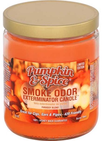 CANDLE JAR SMOKE ODOR PUMPKIN & SPICE*LIMITED EDITION*