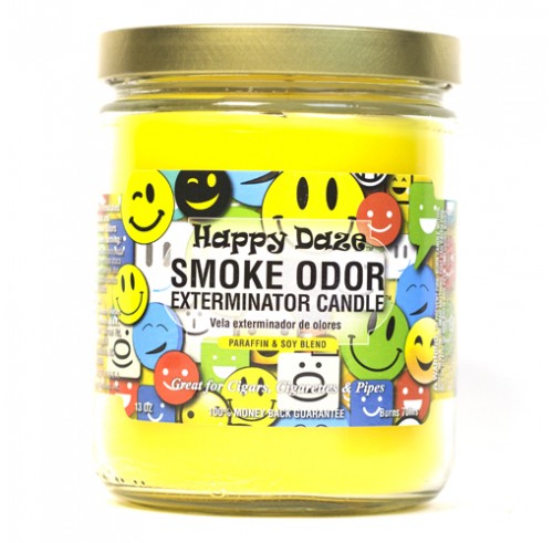 CANDLE JAR SMOKE ODOR HAPPY DAZE*EVERYDAY SCENT*