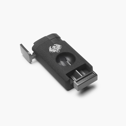 CIGAR TORCH - CATALYST PRO NOIR**TRIPLE FLAME JET + BUILT IN CIGAR CUTTER + CIGAR HOLDER**