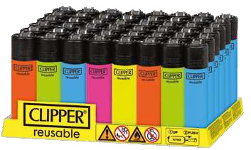 CLIPPER LIGHTER SOLID FLUO