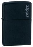 ZIPPO BLACK MATTE WITH LOGO $27.95