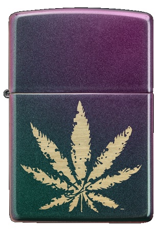 ZIPPO IRIDESCENT W/LEAF $31.95