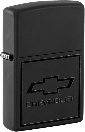 ZIPPO CHEVROLET LOGO BLK MATTE $34.95