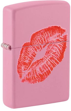 ZIPPO KISS/LIPS PINK MATTE $28.95