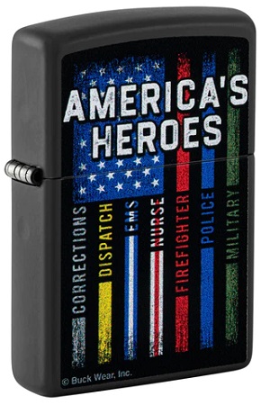 ZIPPO BUCK WEAR AMERICA'S HEROES $33.95