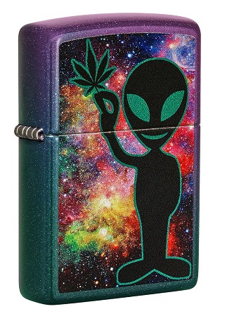 ZIPPO IRIDESCENT ALIEN W/LEAF $31.95