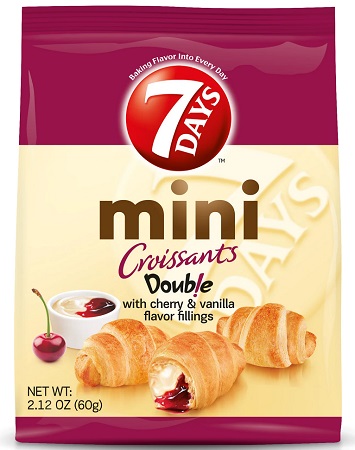 7 DAYS MINI CROISSANTS CHERRY & VANILLA 2.12oz(45 DAYS SHELF LIFE)