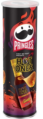 PRINGLES LG. HOT ONES BARBACOA 5.5OZ