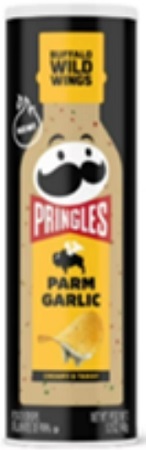 PRINGLES BUFFALO WILD WINGS -PARM GARLIC 5.6OZ**AVAILABLE 9/07/2026 PREBOOK NOW**