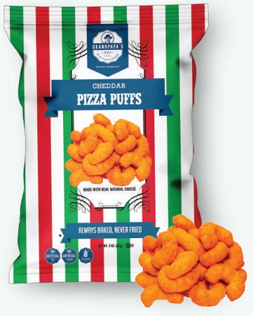 GRANDPAPA'S PIZZA CHEDDAR PUFFS 16/3OZ*AVAILABLE 5/2026*