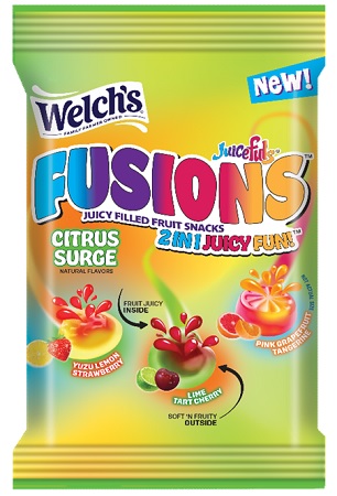 WELCH'S FRUIT SNACKS (4OZ) FUSIONS CITRUS SURGE**AVAILABLE 1/20/2026**