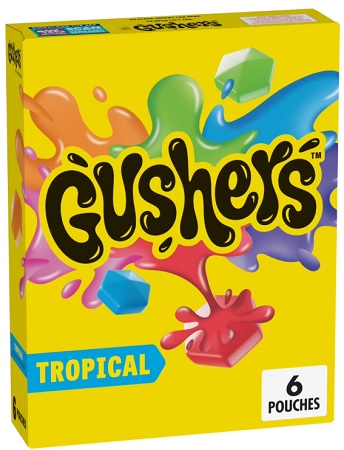 GUSHERS TROPICAL FRUIT SNACKS 6CT (4.8OZ)**AVAILABLE BY SPECIAL ORDER AND EMAIL ONLY, ALLOW 14 DAYS LEADTIME**