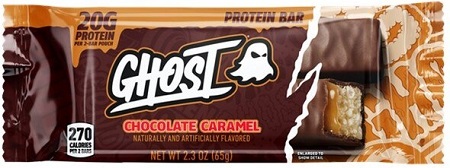GHOST PROTEIN BAR CHOCOLATE CARAMEL 2.3OZ*AVAILABLE 10/1/2026*