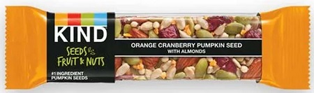 KIND SEEDS ORANGE CRANBERRY PUMPKIN SEEDS. 1.4oz