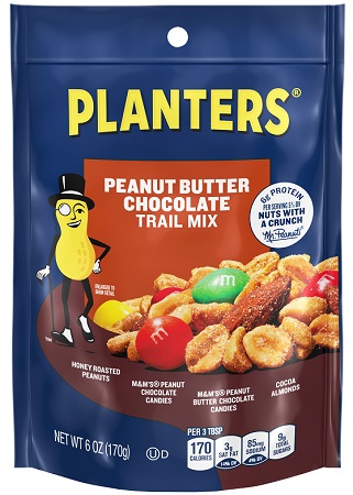 PLANTERS TRAIL MIX 6OZ P.B. & CHOCOLATE 12CT