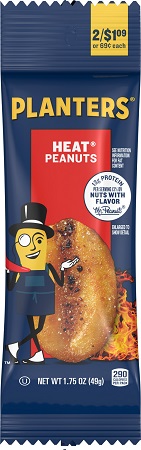 PLANTERS PEANUTS HOT TUBE 2/$1.09(1.75OZ)