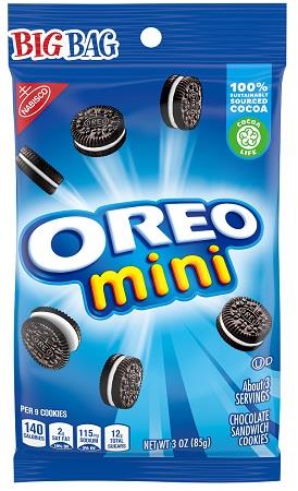 NABISCO BIG BAG OREO MINI 3OZ**MANUFACTURER GUARANTEED SHELF LIFE IS 45 DAYS**