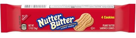 NABISCO SINGLES NUTTER BUTTER 1.9OZ 10CT**MANUFACTURER GUARANTEED SHELF LIFE IS 45 DAYS**