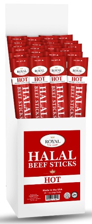 ROYAL HALAL HOT BEEF STICK 1OZ