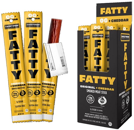 FATTY MEAT STICK ORIG + CHED (2OZ)