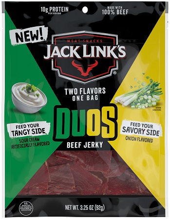 JACK LINK'S 3.25OZ DUOS SOUR CREAM ONION
