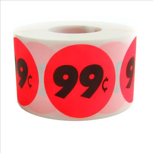 SUPERMAXX LABEL RED $.99 5CT