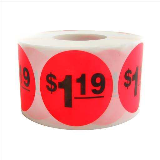 SUPERMAXX LABEL RED $1.19 5CT