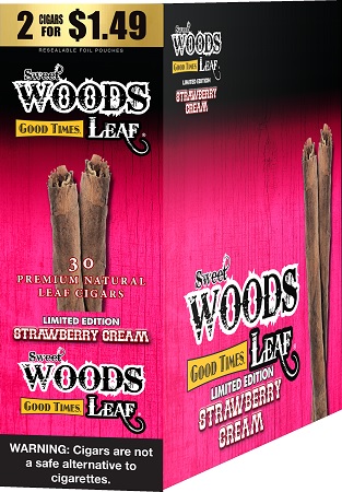 GOOD TIMES  SWEET WOODS STRAWBERRY CREAM 2/1.49 NAT.LEAF