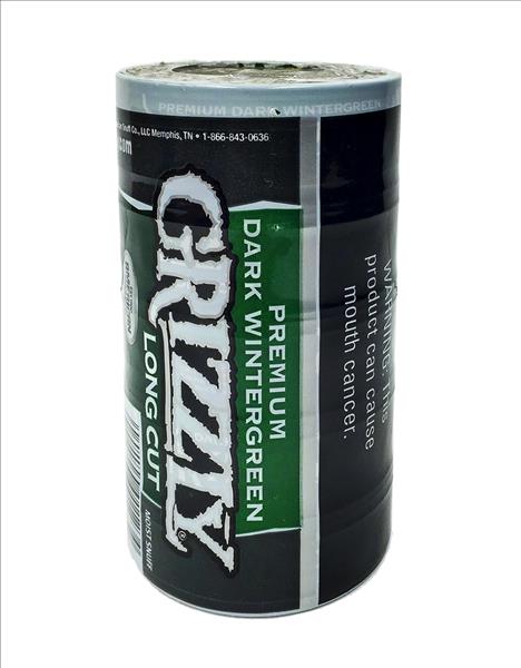 GRIZZLY LONG CUT DARK WINTERGREEN (1.2OZ)(NO RETURNS AS OF 11/4/2022)
