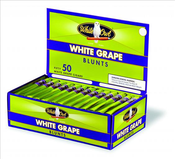 WHITE OWL BLUNT BOX 50CTWHITE GRAPE