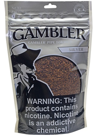 GAMBLER PIPE TOBACCO 6OZ SILVER